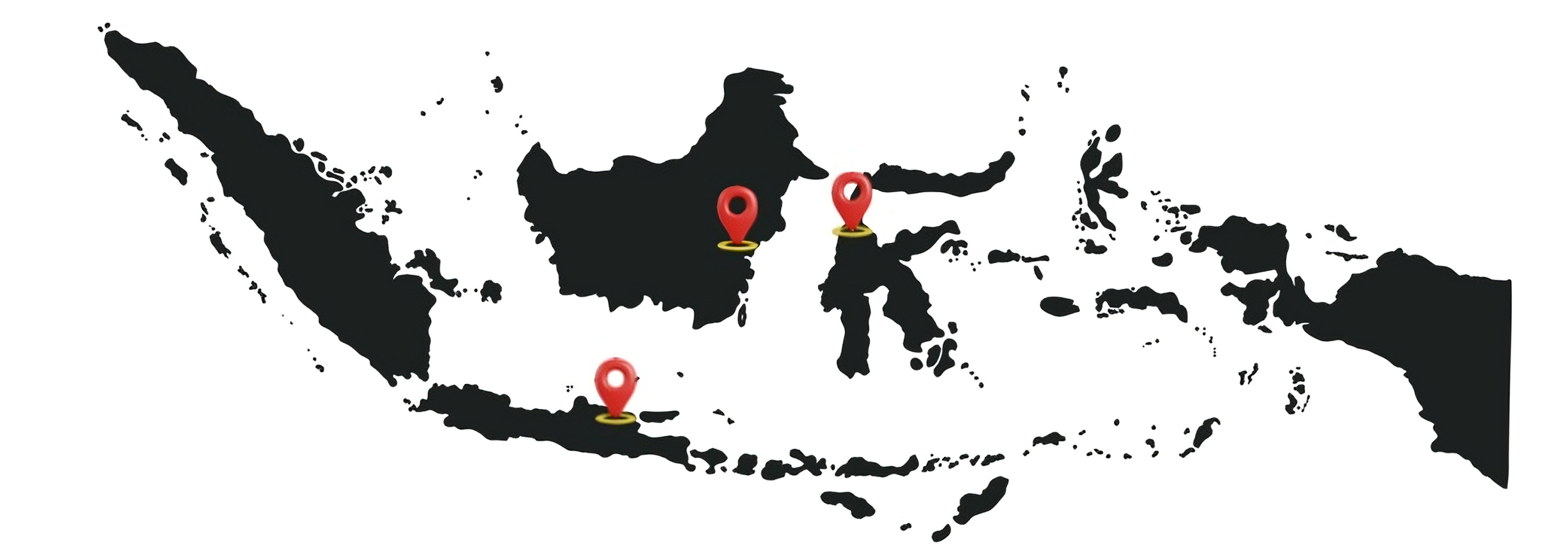 Indonesia Map with Route Points